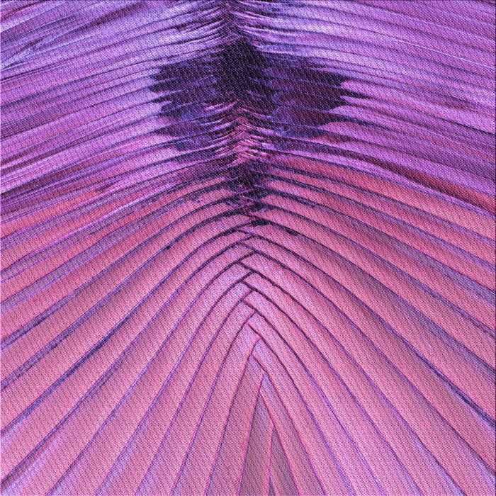 Round Patterned Orchid Purple Rug, pat283pur