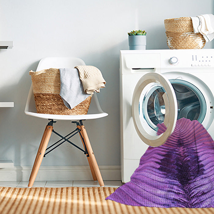 Machine Washable Transitional Orchid Purple Rug in a Washing Machine, wshpat283pur