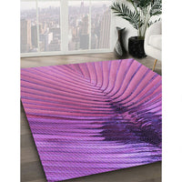 Patterned Orchid Purple Rug, pat283pur