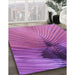 Patterned Orchid Purple Rug in Family Room, pat283pur