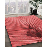 Patterned Red Rug, pat283rd