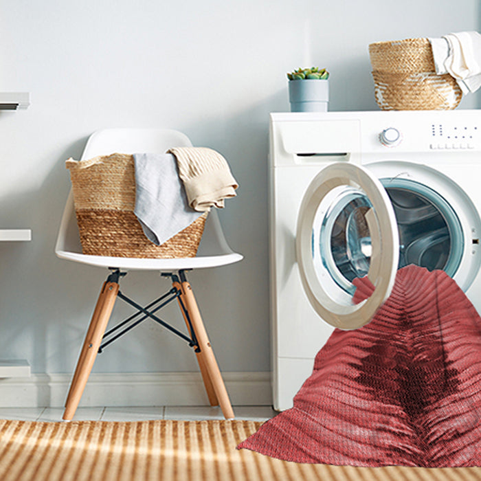 Machine Washable Transitional Red Rug in a Washing Machine, wshpat283rd