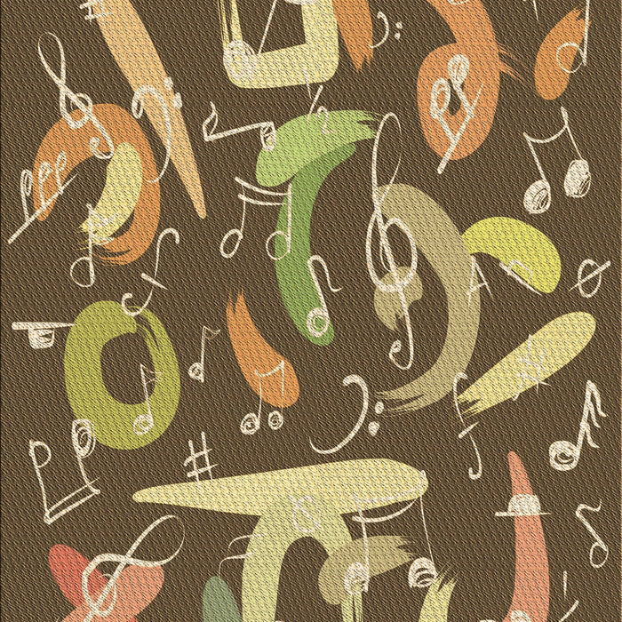 Patterned Metallic Gold Rug, pat2830brn