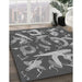 Patterned Gunmetal Gray Rug in Family Room, pat2830gry