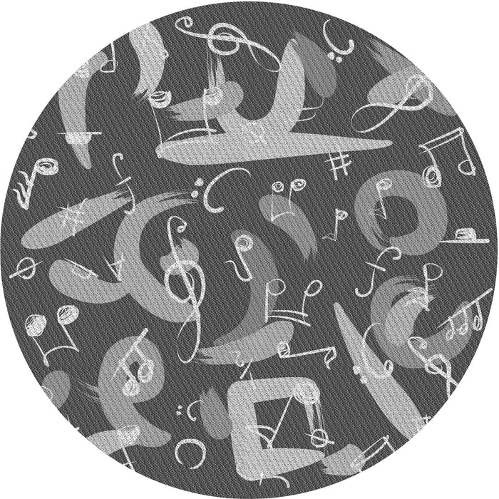 Square Machine Washable Transitional Gunmetal Gray Rug in a Living Room, wshpat2830gry