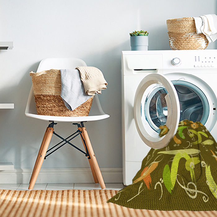 Machine Washable Transitional Dark Bronze Brown Rug in a Washing Machine, wshpat2830yw