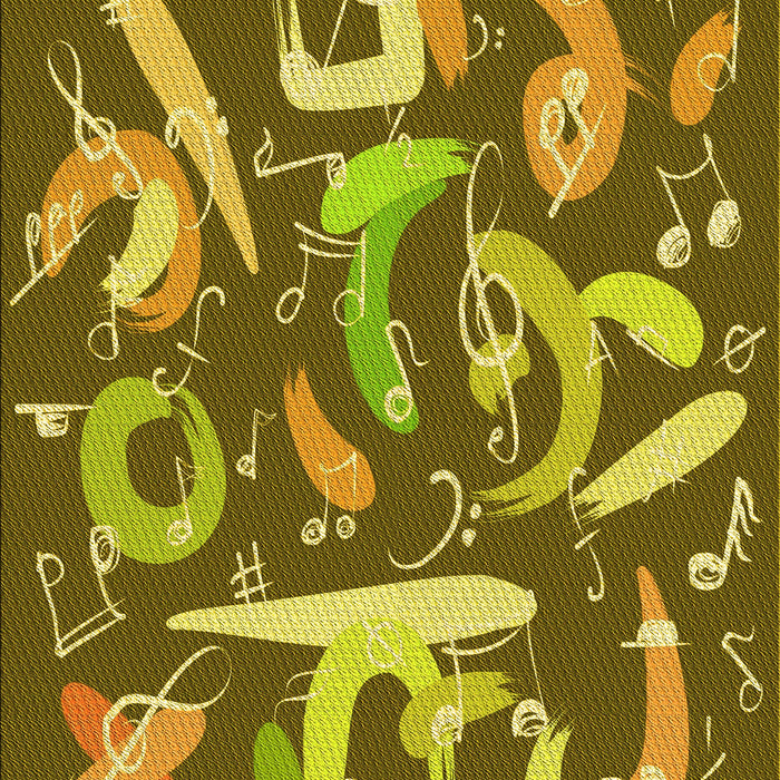 Patterned Dark Bronze Brown Rug, pat2830yw