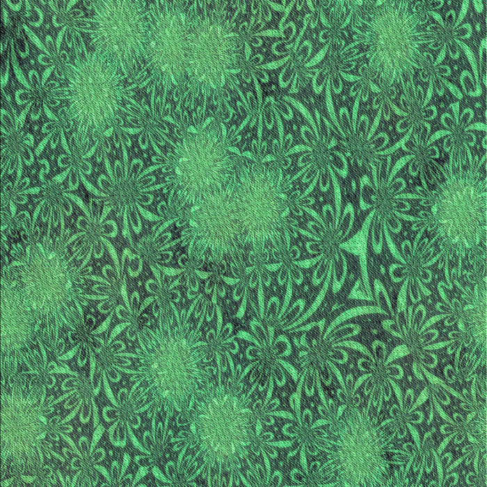 Patterned Medium Forest Green Rug, pat2831grn