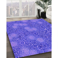 Patterned Purple Mimosa Purple Rug, pat2831pur