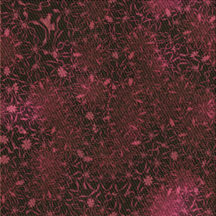 Round Patterned Red Brown Rug, pat2832brn