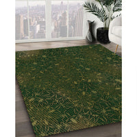 Patterned Midnight Gray Rug, pat2832grn