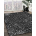 Machine Washable Transitional Midnight Gray Rug in a Family Room, wshpat2832gry