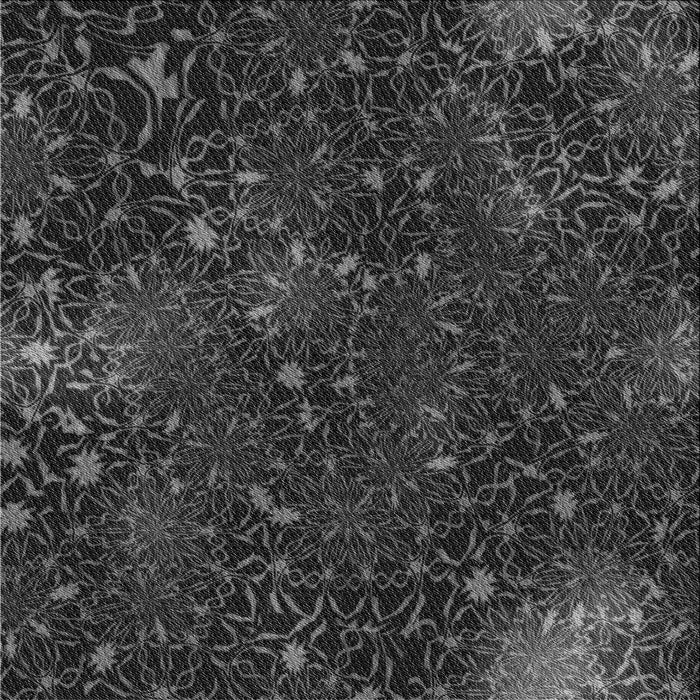 Round Patterned Midnight Gray Rug, pat2832gry