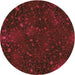 Square Patterned Saffron Red Rug, pat2832org