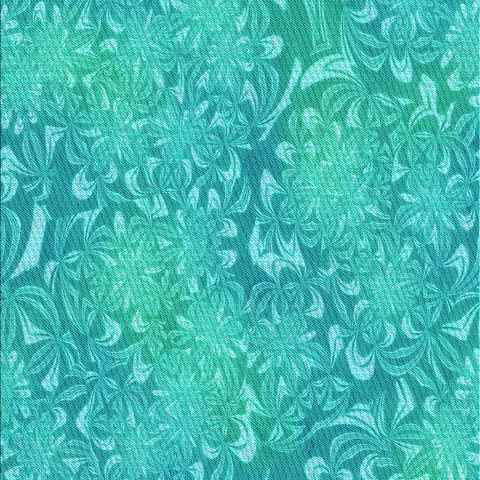 Machine Washable Transitional Dark Turquoise Green Rug, wshpat2833lblu