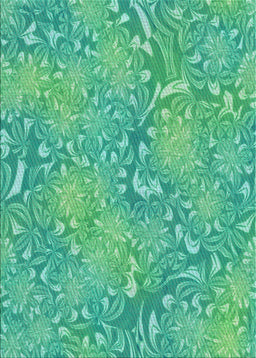 Machine Washable Transitional Turquoise Green Rug, wshpat2833
