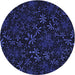 Square Patterned Night Blue Rug, pat2834blu