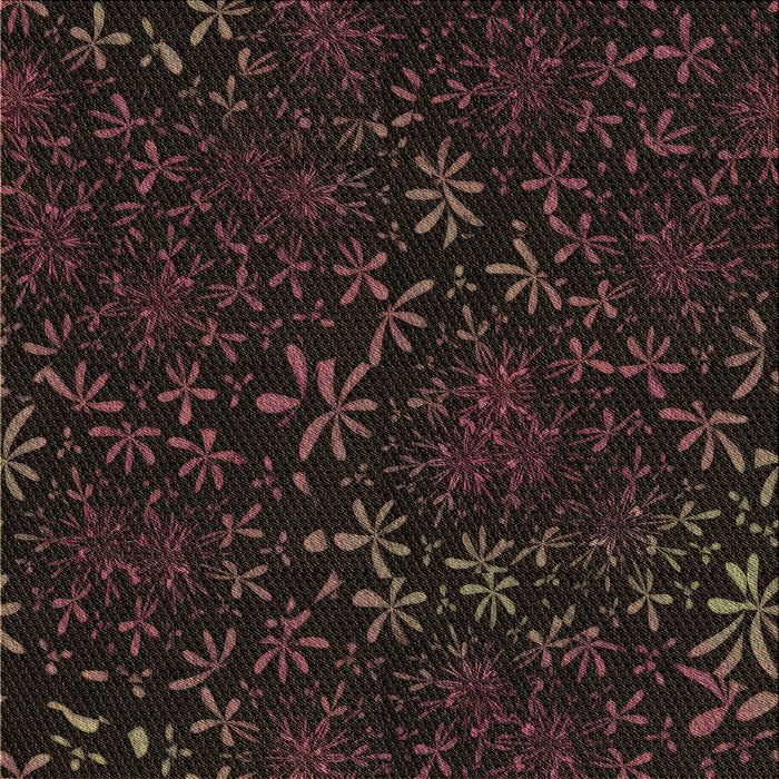 Round Patterned Midnight Gray Rug, pat2834brn