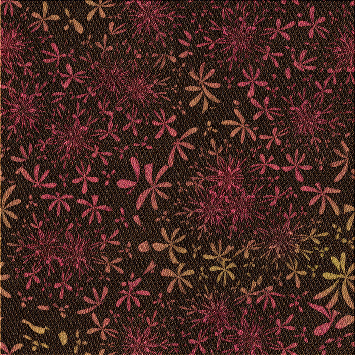 Round Machine Washable Transitional Chocolate Brown Rug, wshpat2834org