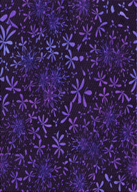 Machine Washable Transitional Deep Purple Rug, wshpat2834pur