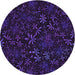 Square Patterned Deep Purple Rug, pat2834pur