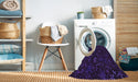 Machine Washable Transitional Deep Purple Rug in a Washing Machine, wshpat2834pur