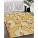 Machine Washable Transitional Orange Rug in a Family Room, wshpat2835brn