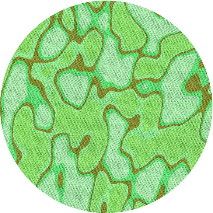 Square Patterned Green Rug, pat2835grn