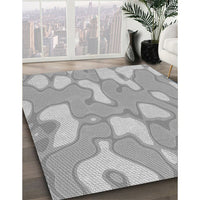 Patterned Silver Gray Rug, pat2835gry