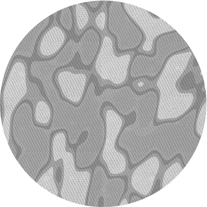 Square Patterned Silver Gray Rug, pat2835gry