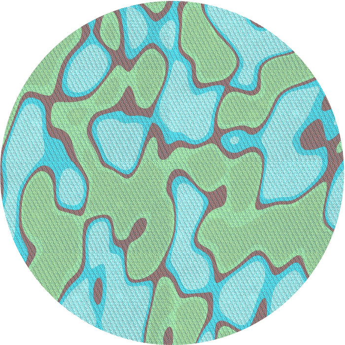 Square Machine Washable Transitional Cadet Blue Green Rug in a Living Room, wshpat2835lblu