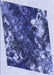 Patterned Sapphire Blue Rug, pat2836blu