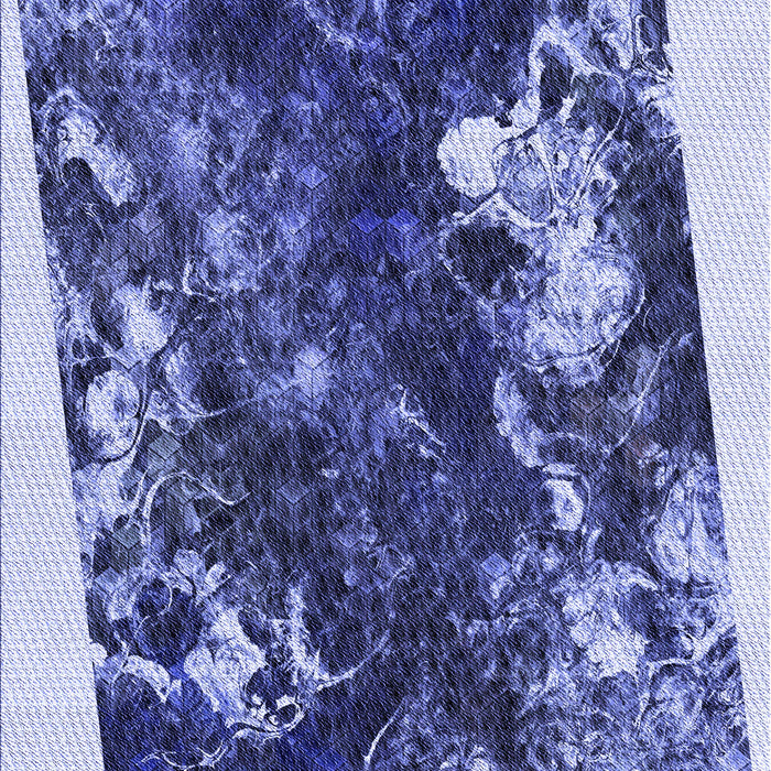 Patterned Sapphire Blue Rug, pat2836blu