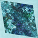 Round Patterned Teal Green Rug, pat2836lblu