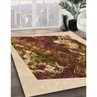 Patterned Red Brown Rug, pat2836org