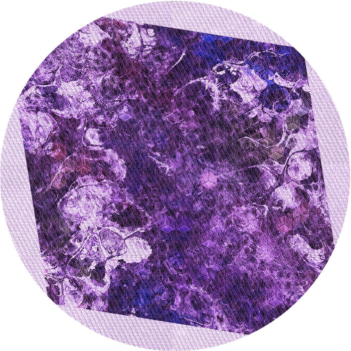 Square Patterned Bright Purple Rug, pat2836pur