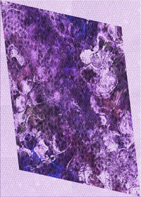 Machine Washable Transitional Bright Purple Rug, wshpat2836pur