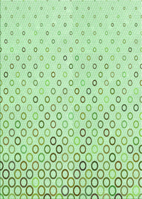 Machine Washable Transitional Mint Green Rug, wshpat2837grn