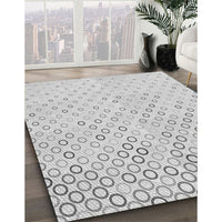 Patterned Platinum Gray Rug, pat2837gry