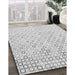 Patterned Platinum Gray Rug in Family Room, pat2837gry