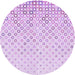 Square Patterned Purple Rug, pat2837pur