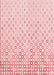 Machine Washable Transitional Light Rose Pink Rug, wshpat2837rd