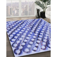 Patterned Royal Blue Rug, pat2838blu