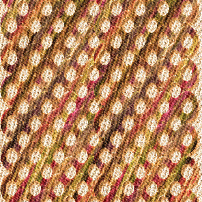 Patterned Yellow Orange Rug, pat2838org