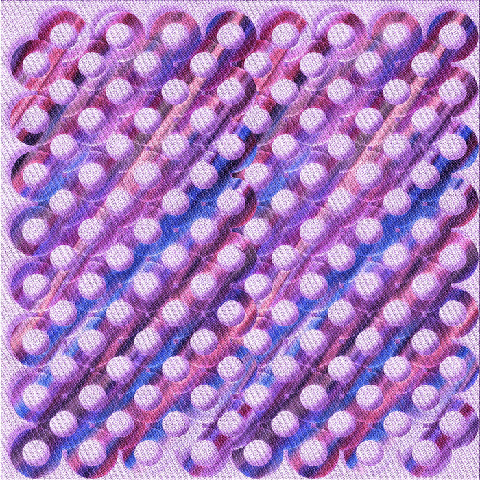 Round Patterned Dark Orchid Purple Rug, pat2838pur