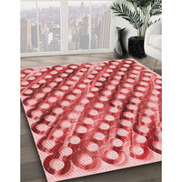 Patterned Pastel Pink Rug, pat2838rd