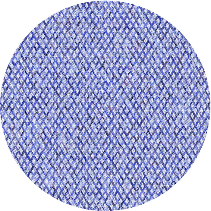 Square Patterned Blue Rug, pat2839blu