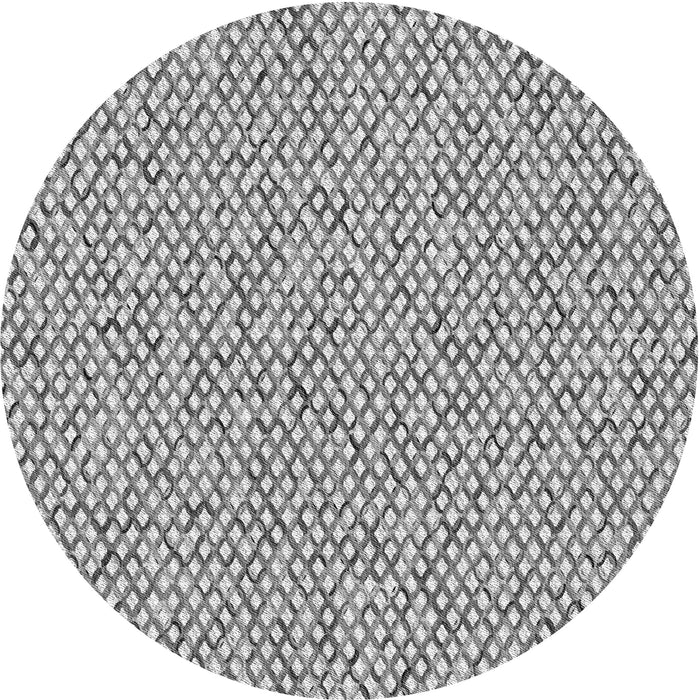 Square Patterned Platinum Silver Gray Rug, pat2839gry