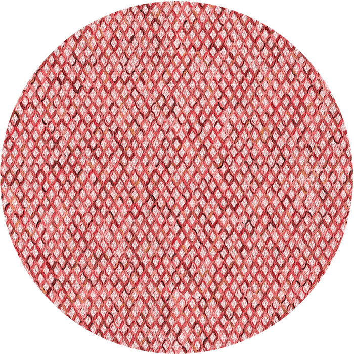 Square Patterned Pastel Pink Rug, pat2839rd