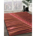 Patterned Red Rug in Family Room, pat284rd